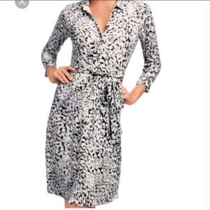 Cabi Dalmatian collar Button down midi Dress.
